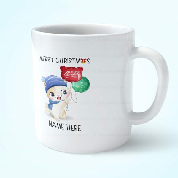 Christmas Cat Mug 5 – Personalised Cat Mug  Bee Unique  Get your own mug now