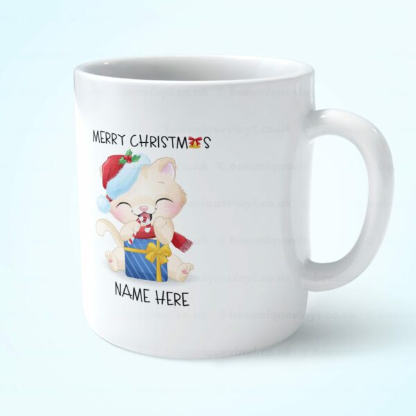 Christmas Cat Mug 7 – Personalised Cat Mug  Bee Unique  Get your own mug now
