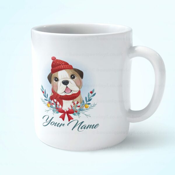 Christmas Dog Mug – British Bulldog  Bee Unique  Get your own mug now