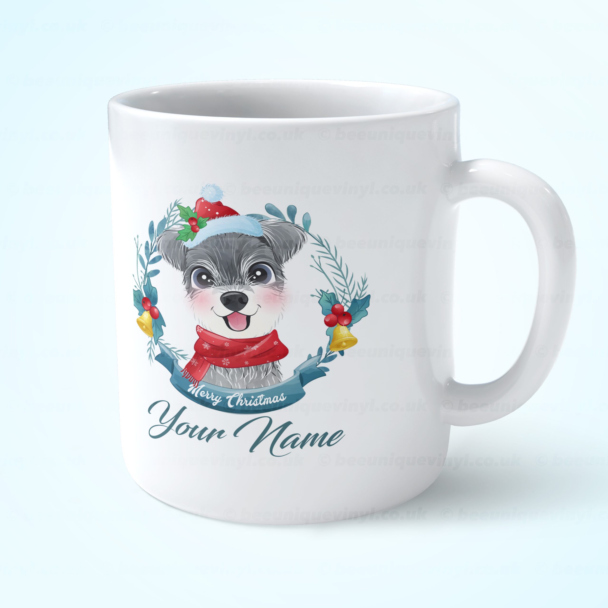 Christmas Dog Mug - Schnauzer Bee Unique Get your own mug now Christmas Dog Mug - Schnauzer Bee Unique Get your own mug now
