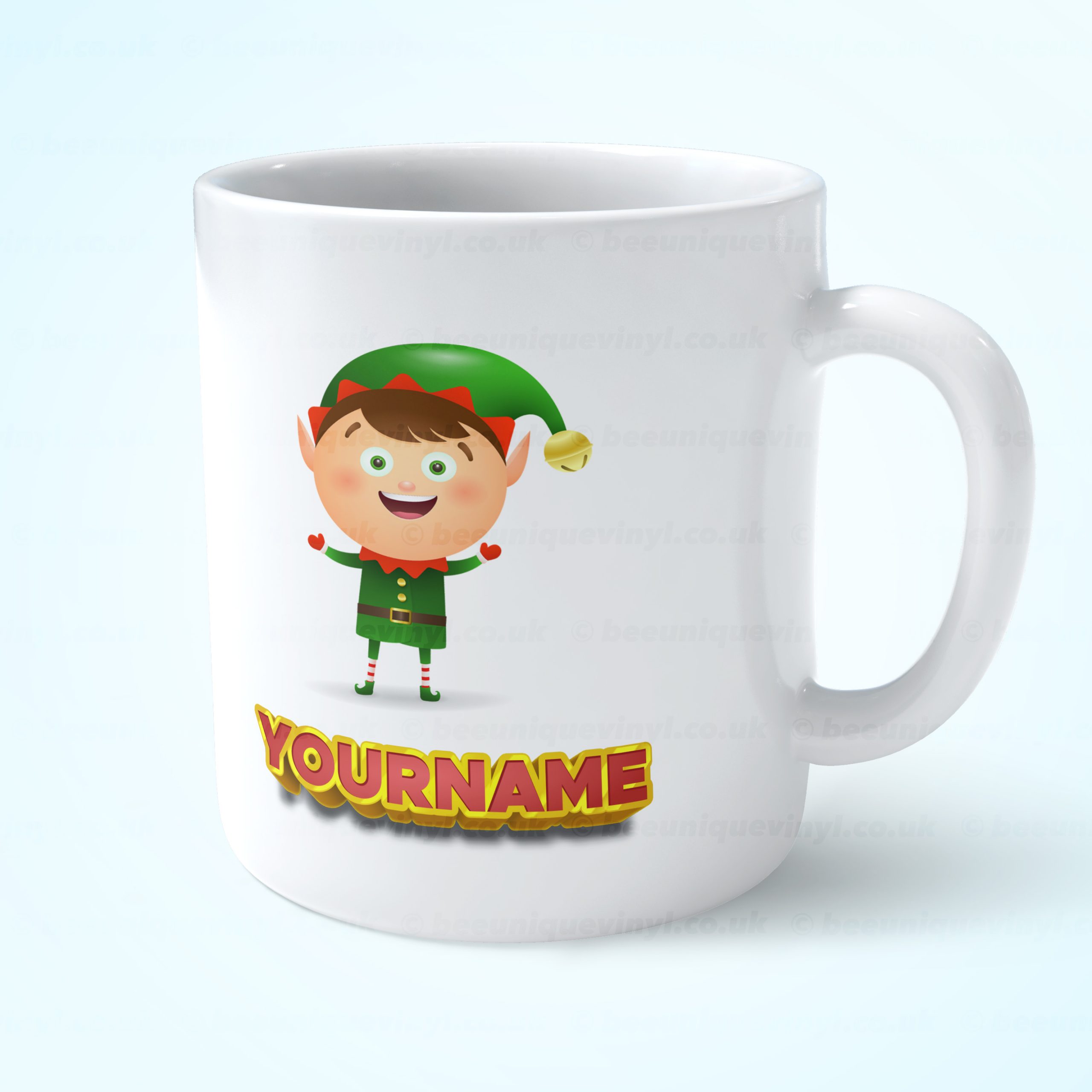Custom Elf Mug - Personalised Christmas Mug Bee Unique Get your own mug now Custom Elf Mug - Personalised Christmas Mug Bee Unique Get your own mug now
