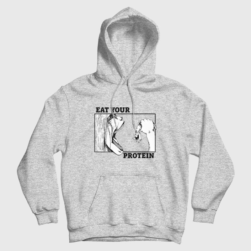 Eat Your Protein Attack On Titan Anime Hoodie Eat Your Protein Attack On Titan Anime Hoodie