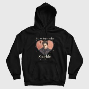 Edward Cullen I love Boys Who Sparkle Twilight Hoodie 1