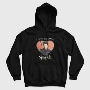 Edward Cullen I love Boys Who Sparkle Twilight Hoodie 2
