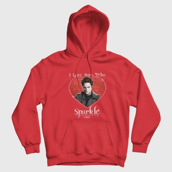 Edward Cullen Twilight I Love Boys Who Sparkle Hoodie