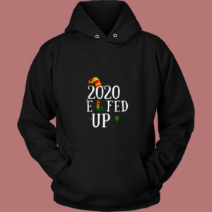 Elfed Up Merry Christmas Elf Pun Parody 80s Hoodie