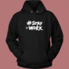 Elon Musk Stay Work 80s Hoodie Style
