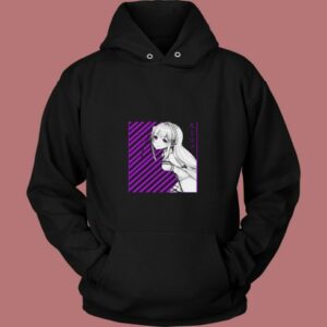 Emilia Re Zero Anime 80s Hoodie