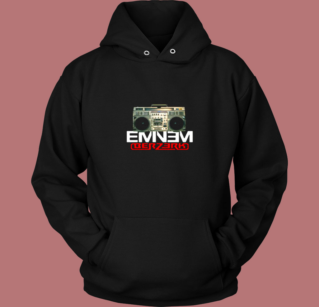 Eminem Boombox Berzerk Album Vintage Hoodie Eminem Boombox Berzerk Album Vintage Hoodie