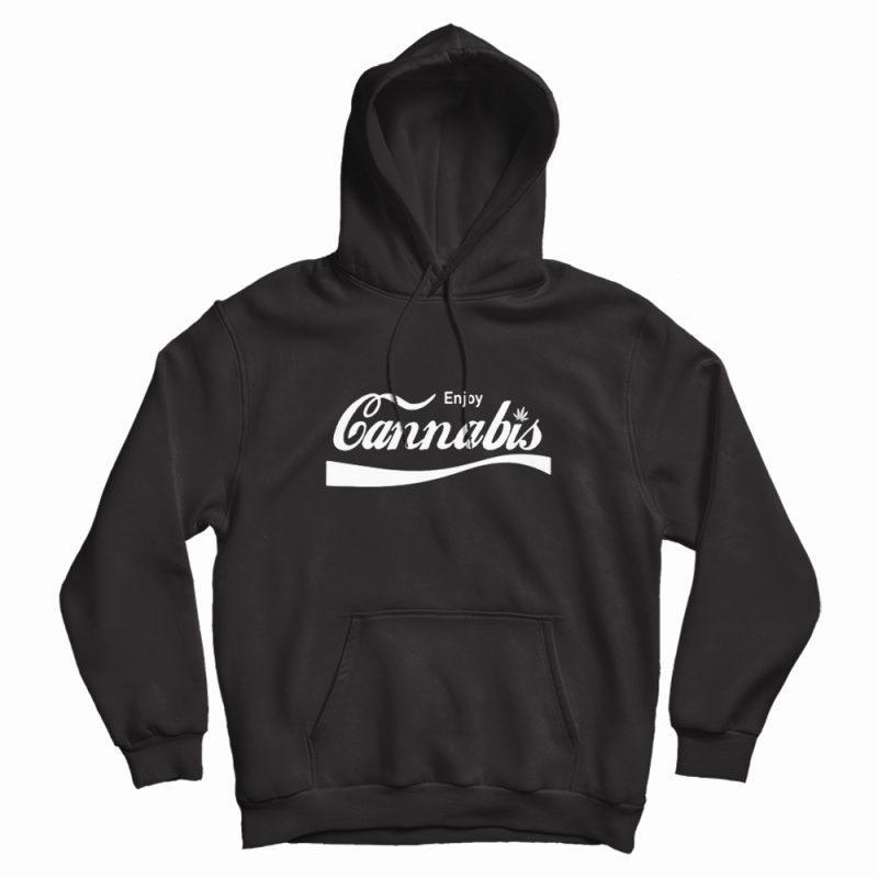 Enjoy Cannabis Coca Cola Logo Hoodie Enjoy Cannabis Coca Cola Logo Hoodie