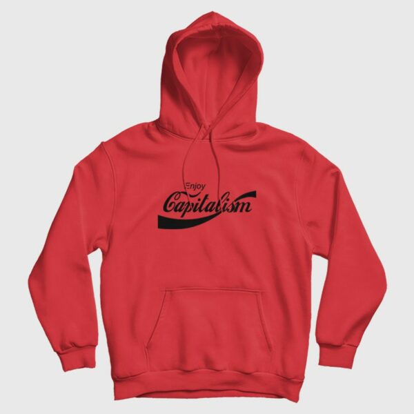 Enjoy Capitalism Coca Cola Parody Hoodie