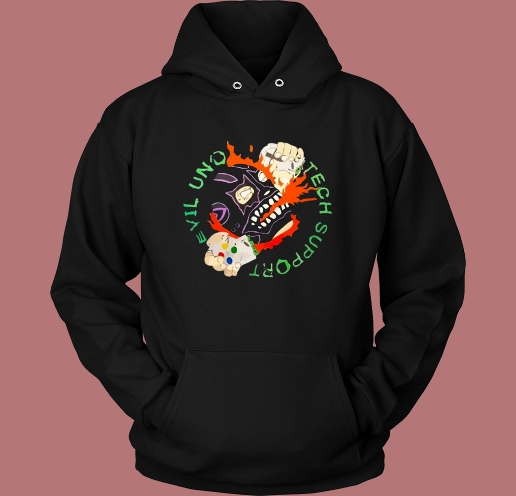 Evil Uno Tech Support Hoodie Style Evil Uno Tech Support Hoodie Style