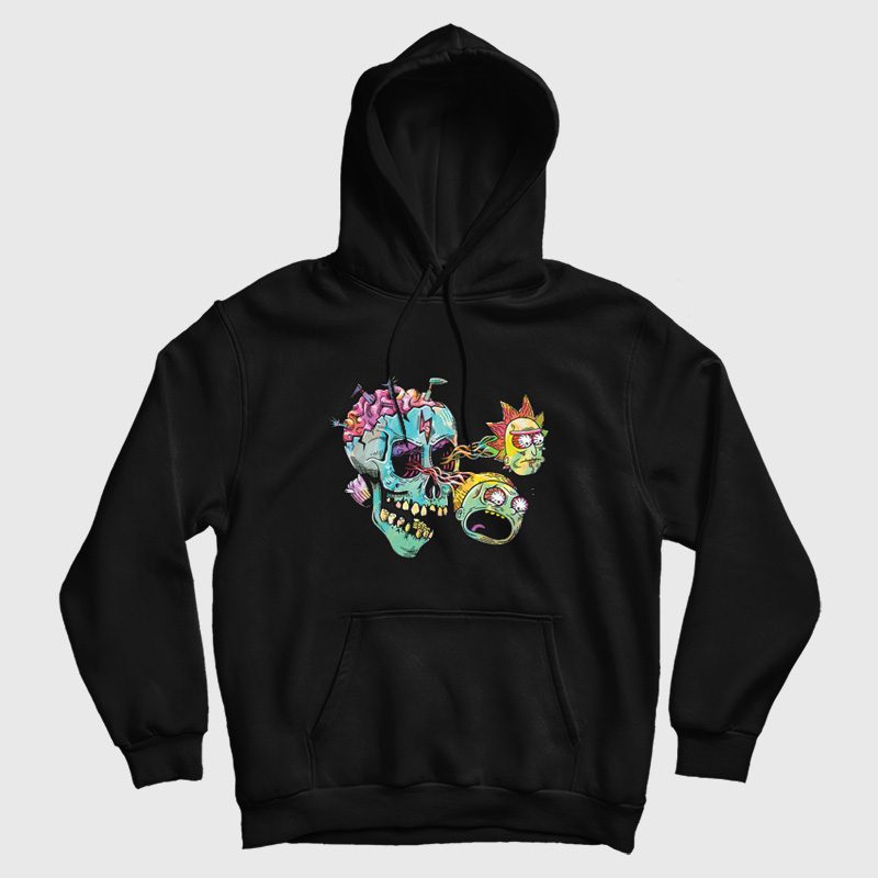 Eyeball Skull Rick and Morty Hoodie Eyeball Skull Rick and Morty Hoodie