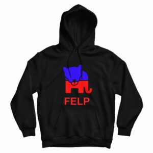 Face eating Leopard Party Logo Hoodie