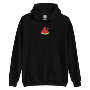 Free Palestine Watermelon Embroidery Unisex Hoodie  Shop