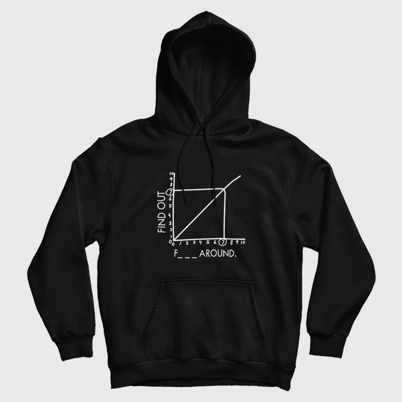Fuck Around and Find Out Math Graph Graphic Hoodie Fuck Around and Find Out Math Graph Graphic Hoodie