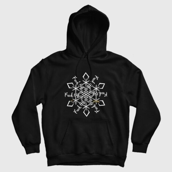 Fuck Off Snowflake Ornament Hoodie