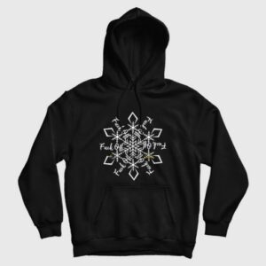 Fuck Off Snowflake Ornament Hoodie 3