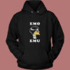 Funny Metal Goth Emu Bird Vintage Hoodie