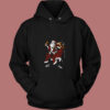Funny Santa Samurai Christmas 80s Hoodie