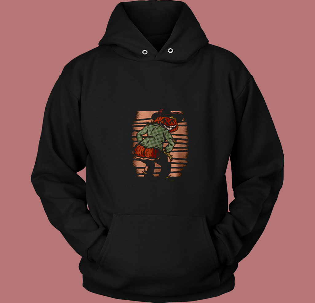 Funny Scarecrow Pumpkin 80s Hoodie Funny Scarecrow Pumpkin 80s Hoodie