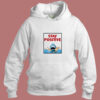 Funny Stay Positive Shark Attack Retro Comedy Aesthetic Hoodie Style