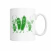 Funny vintage art pickle family mug