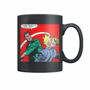 Funny vintage comic pop art I like people to talk nice! mug