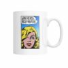 Funny vintage comic pop art design mug driven mad by my beauty
