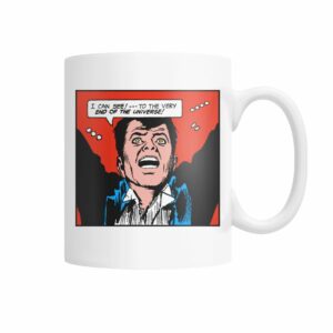 Funny vintage comic pop art end of the universe mug