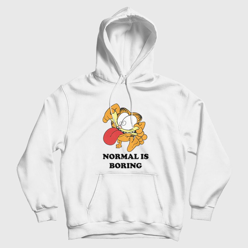Garfield Normal Is Boring Hoodie Garfield Normal Is Boring Hoodie