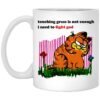 Garfield touching grass is not enough I need to fight god mugs