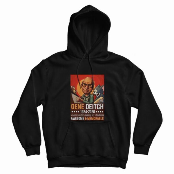 Gene Deitch 1924-2020 Thank You For Making My Childhood Hoodie