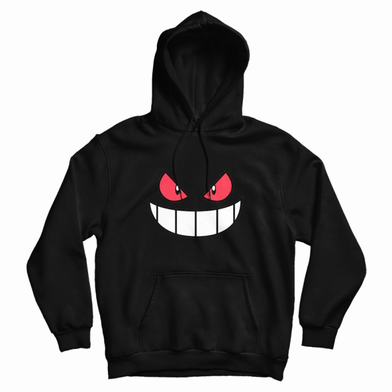 Gengar Face Funny Hoodie Gengar Face Funny Hoodie