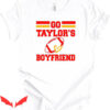 Go Taylors Boyfriend T-Shirt Funny Swift Heart Football