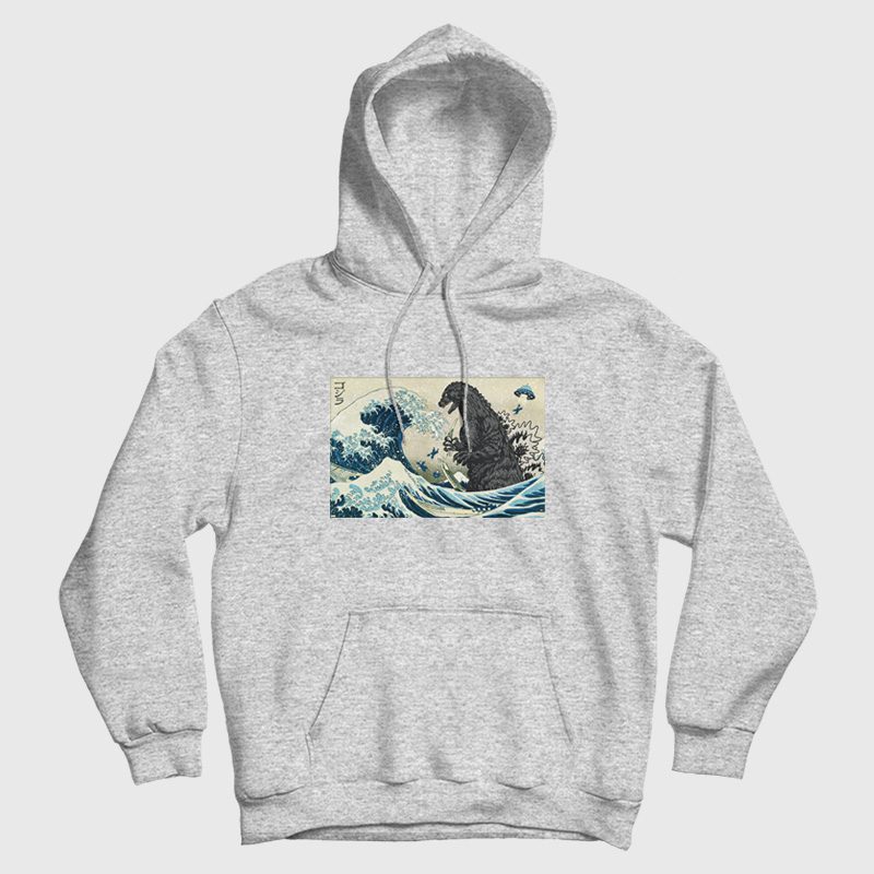 Godzilla Great Wave Hoodie Godzilla Great Wave Hoodie