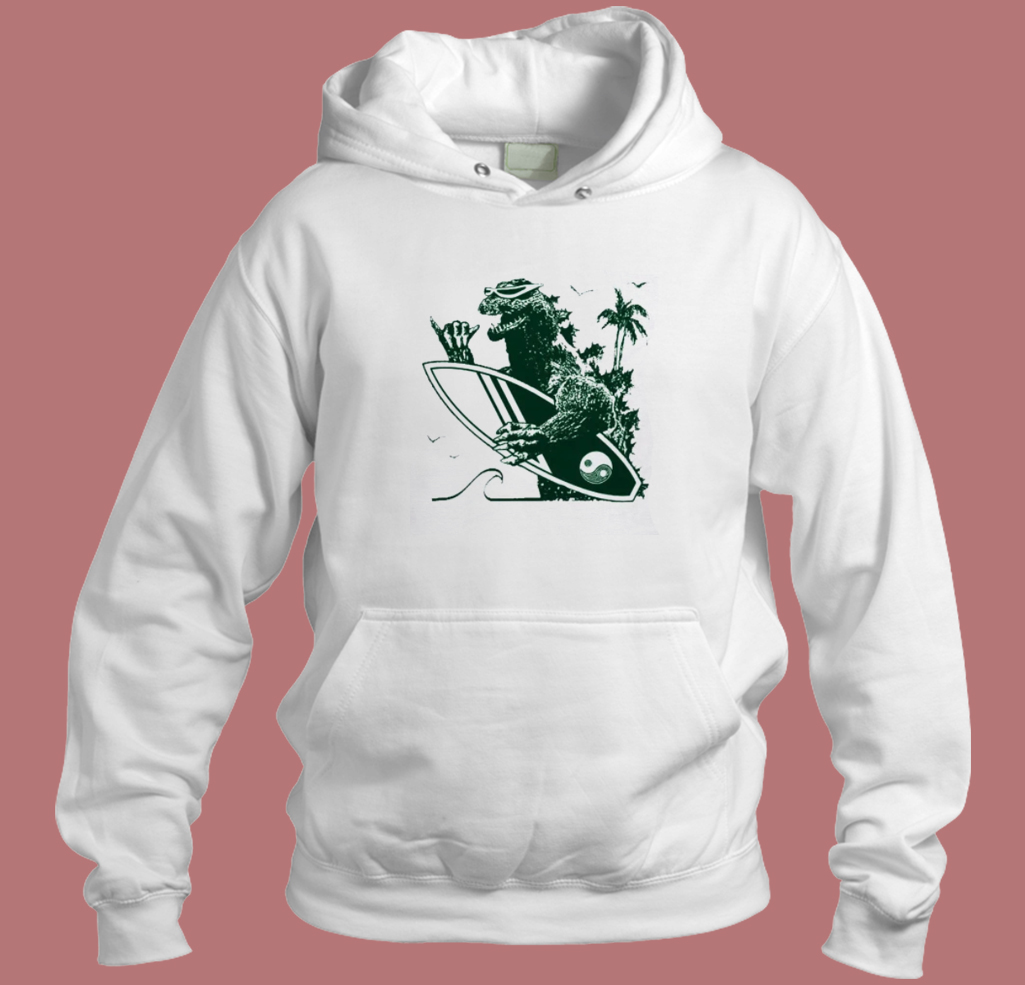 Godzilla Surfing Hoodie Style Godzilla Surfing Hoodie Style