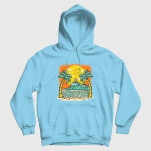 Good Vibes Beach Surfing Party Hoodie