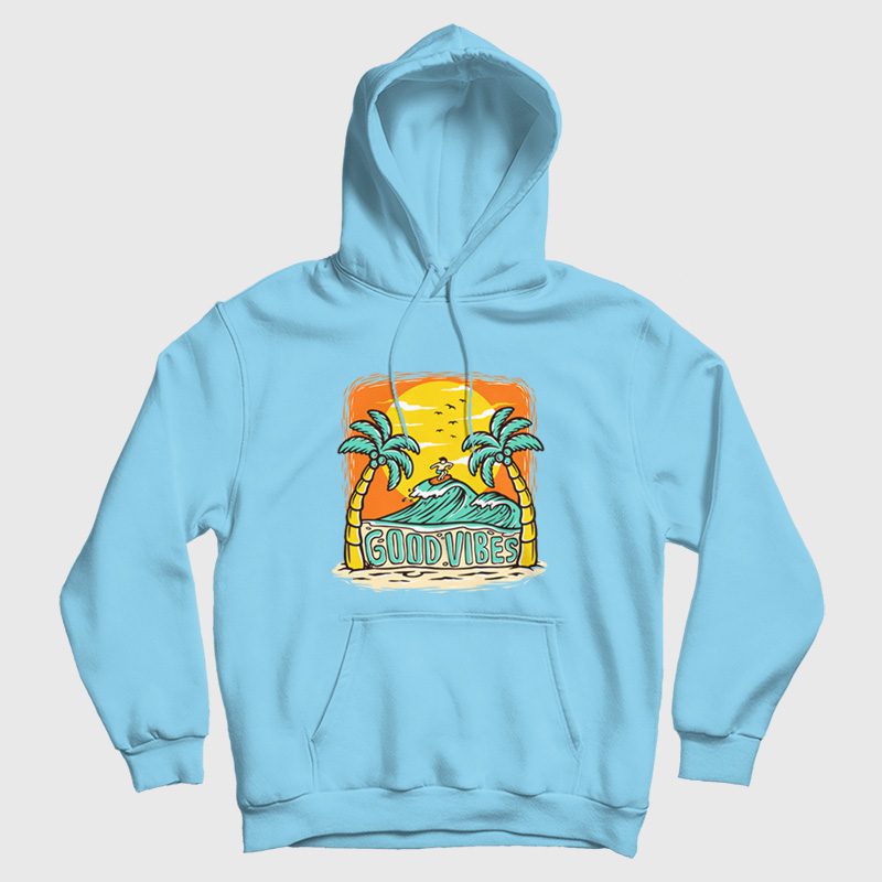 Good Vibes Beach Surfing Party Hoodie Good Vibes Beach Surfing Party Hoodie