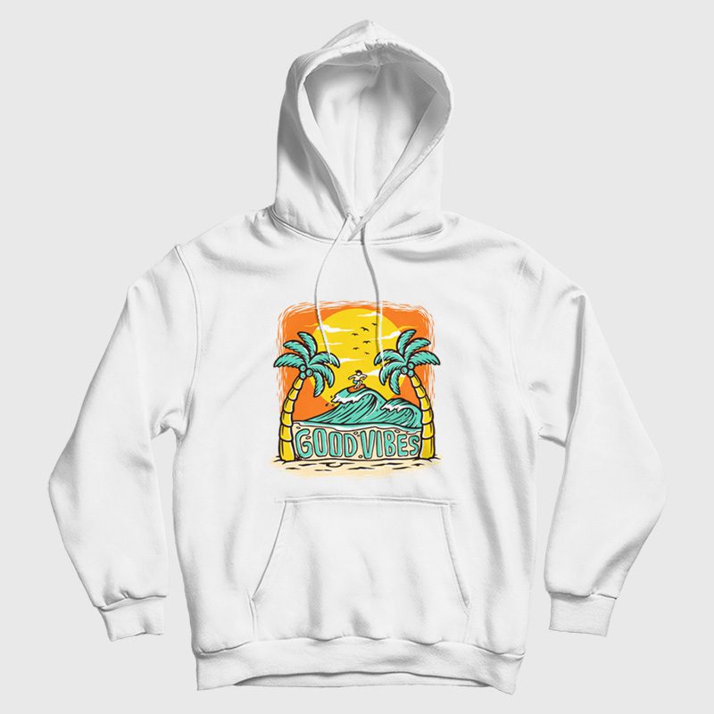 Good Vibes Beach Surfing Party Hoodie Good Vibes Beach Surfing Party Hoodie