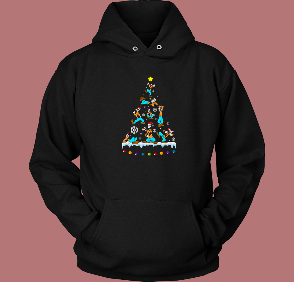 Goofy Disney Christmas Tree Hoodie Style Goofy Disney Christmas Tree Hoodie Style