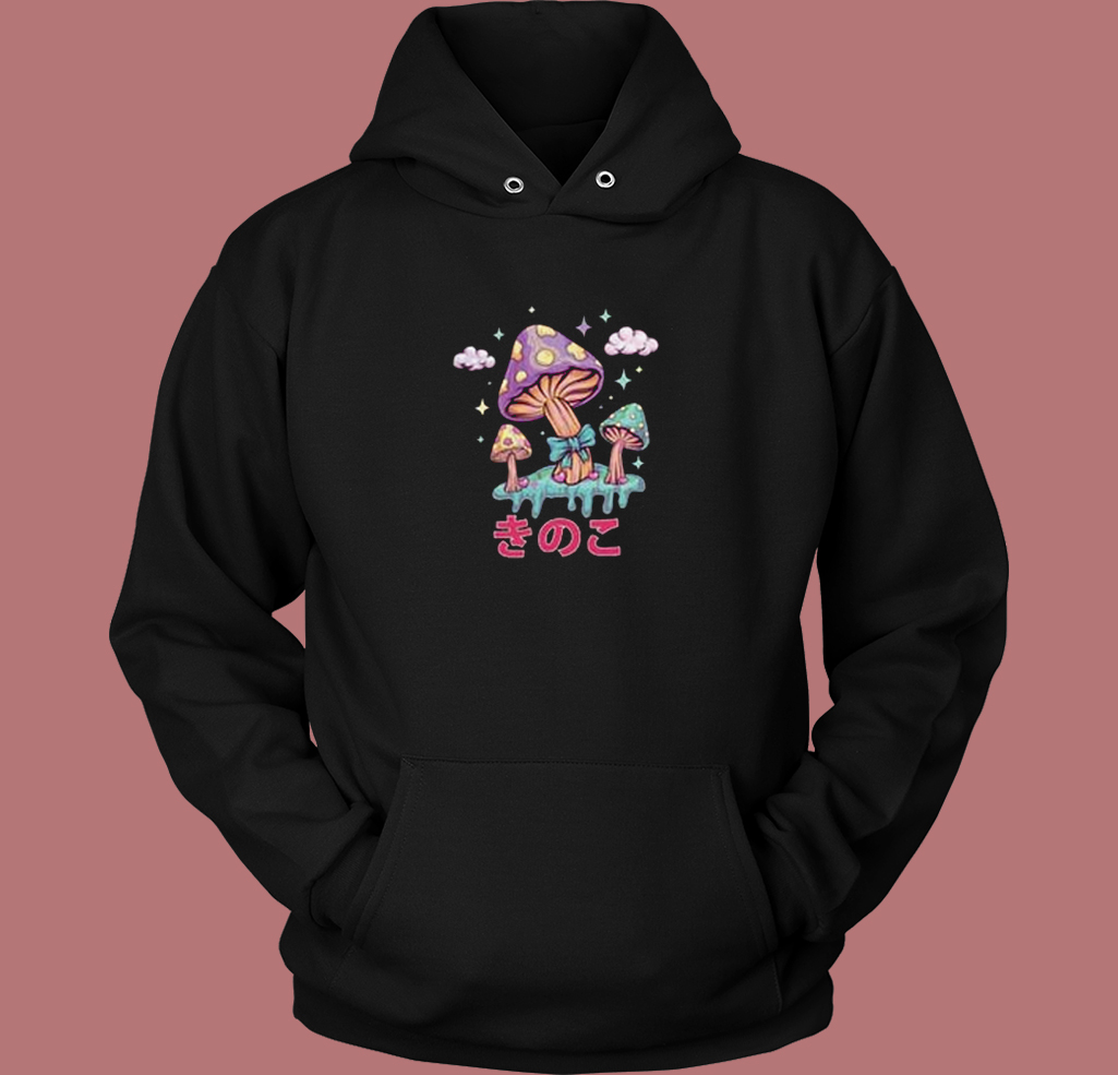 Goth Mushrooms Kawaii Hoodie Style Goth Mushrooms Kawaii Hoodie Style