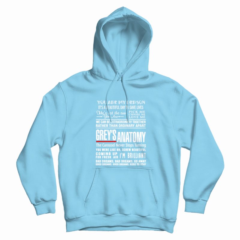 Greys Anatomy Quote You're My Person Hoodie Greys Anatomy Quote You're My Person Hoodie