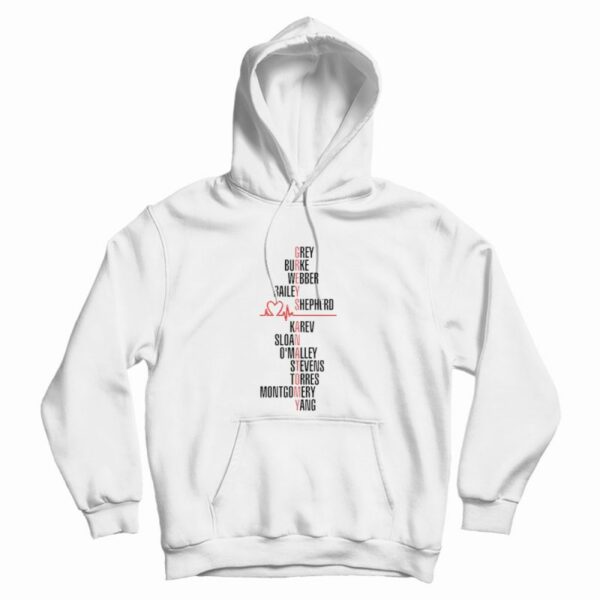 Grey’s Anatomy Squad Names Hoodie