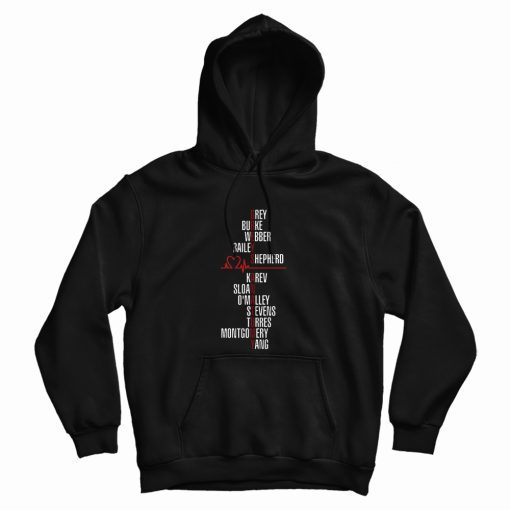 Grey's Anatomy Squad Names Hoodie Grey's Anatomy Squad Names Hoodie