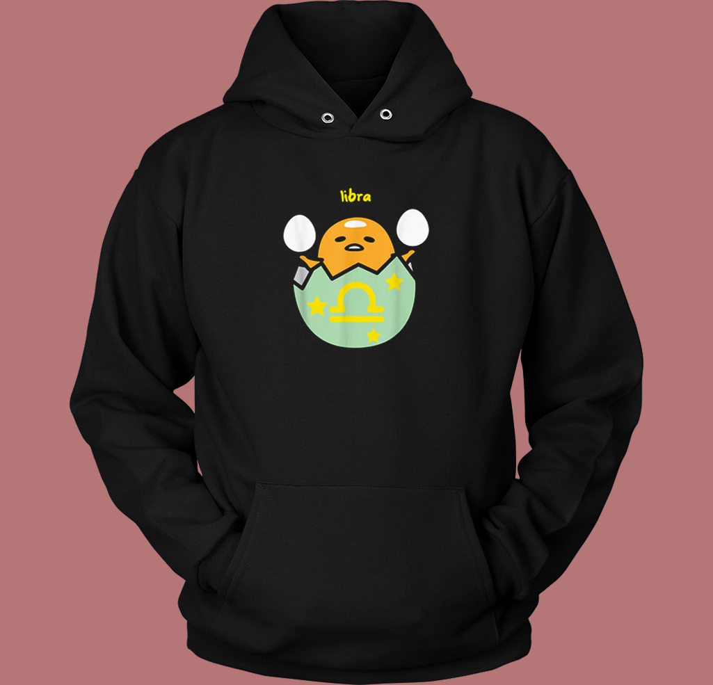 Gudetama Zodiac Libra Kawaii Hoodie Style Gudetama Zodiac Libra Kawaii Hoodie Style