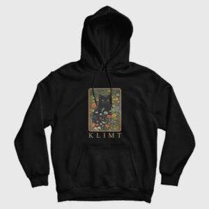 Gustav Klimt Garden Cat Hoodie 3