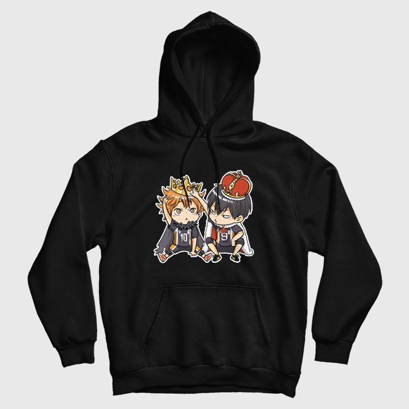 Haikyuu Hinata and Kageyama Chibi Hoodie Haikyuu Hinata and Kageyama Chibi Hoodie
