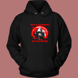 Halloween Dogs Hello Darkness My Old Friend Vintage Hoodie