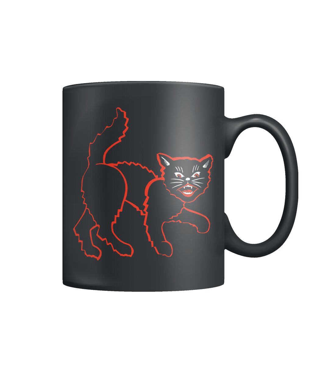 Halloween black cat mug Halloween black cat mug